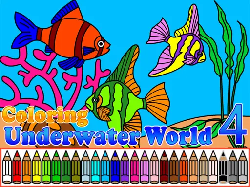 Coloriage Monde Sous-Marin 4 - Jeu Gratuit en Ligne