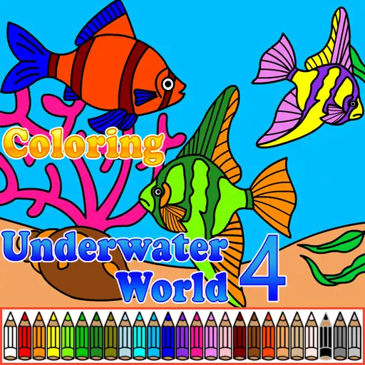 Coloriage Monde Sous-Marin 4 - Jeu Gratuit en Ligne