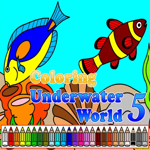 Coloring Underwater World 5 - Juego de pintar gratis para niños