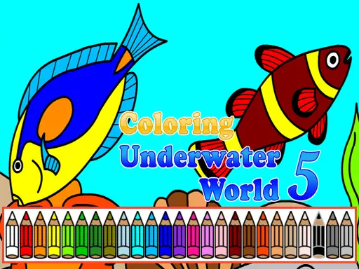 Coloring Underwater World 5 - Juego de pintar gratis para niños