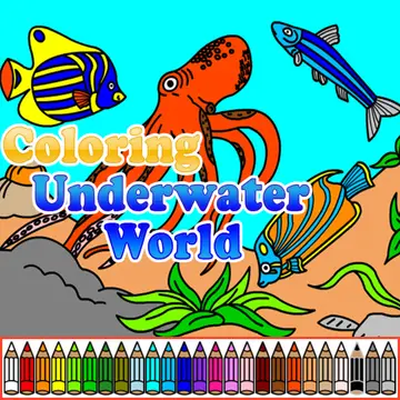 Coloring Underwater World - Ücretsiz Çizim ve Oyun