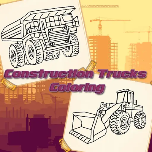 Construction Trucks Coloring Jogo Grátis para Crianças Online
