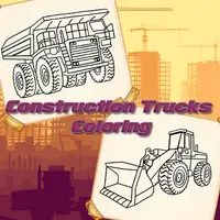 Construction Trucks Coloring Jogo Grátis para Crianças Online