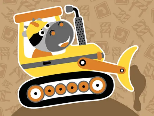 Construction Trucks Hidden - Free Online Memory Puzzle Game