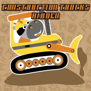 Construction Trucks Hidden - Kostenloses Memory Spiel online spielen