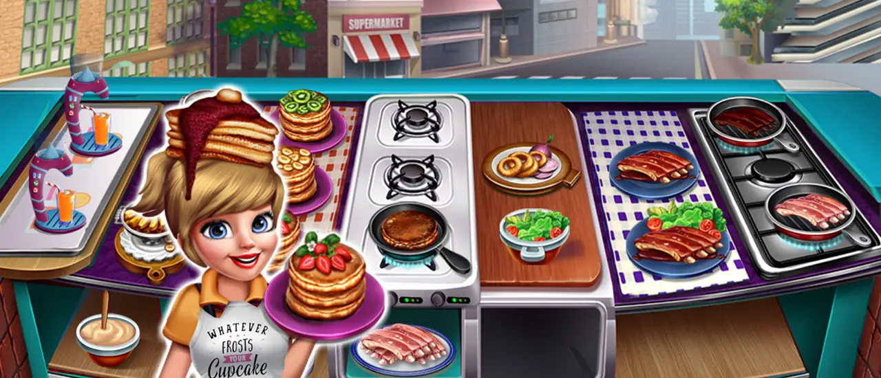 Cooking Fast 3 Ribs and Pancakes - Jeu de Cuisine Rapide
