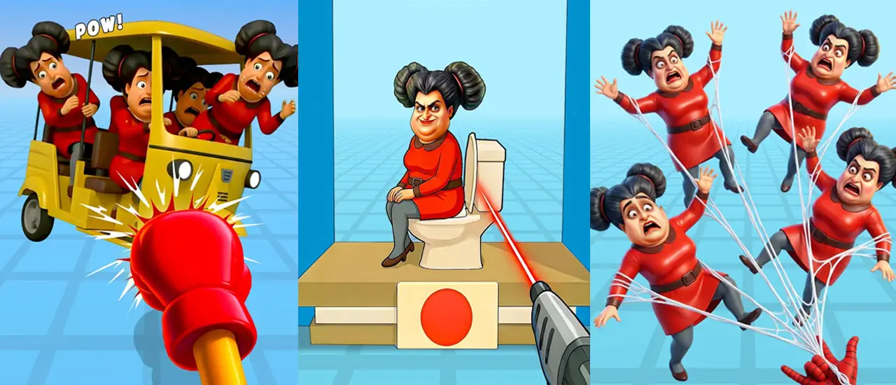 Crazy Aunty : Slap & Punch – Kostenloses Spiel zum Spaß haben