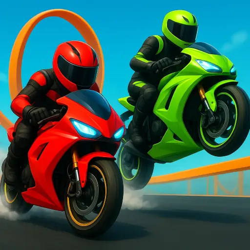 Crazy Bike Stunts PvP – Kostenloses Rennspiel & Stuntspiel online spielen