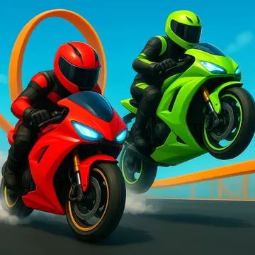Crazy Bike Stunts PvP - ألعاب سباق الدراجات المثيرة أونلاين مجانًا
