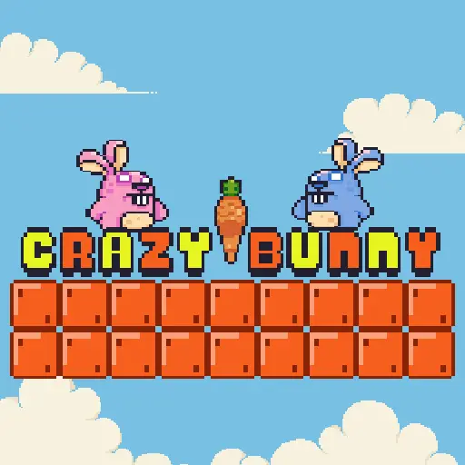 Crazy Bunny: Juego de Plataformas y Puzles Gratis para Jugar en Línea