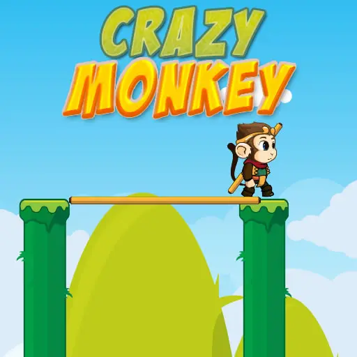 Crazy Monkey - Fun HTML5 Puzzle Game to Play Online for Free