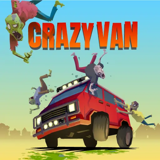 CRAZY VAN - Play Zombie Shooting Racing Game Online for Free
