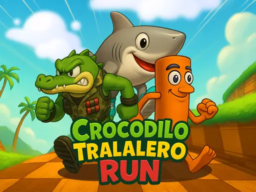 Crocodilo Tralalero Run – Kostenloses Plattformspiel zum Spielen