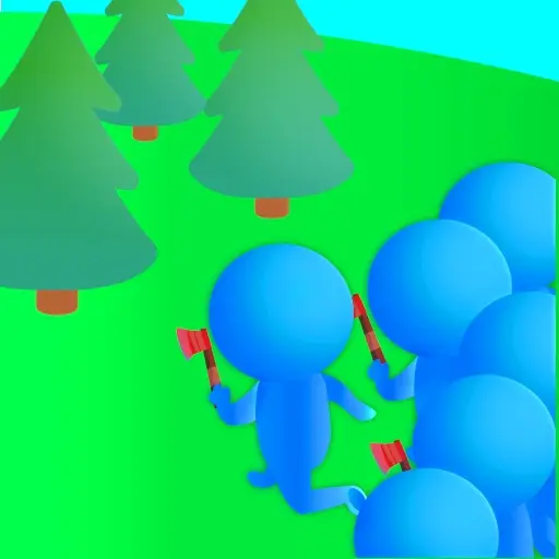 Crowd Lumberjack - Jeu de coupe d'arbres en ligne gratuit