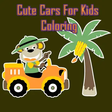 Coloriage de Voitures Mignonnes pour Enfants - Jeu Gratuit en Ligne