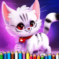 Cute Kitty Coloring - Jeu de coloriage pour enfants gratuit