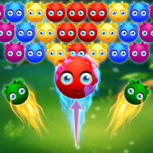 Cute Monster Bubble Shooter - Jeu de tir de bulles en ligne gratuit