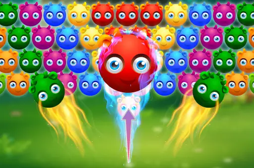 Cute Monster Bubble Shooter - Jeu de tir de bulles en ligne gratuit
