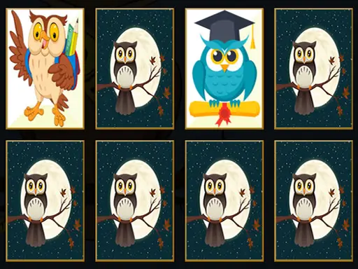 Cute Owl Memory - Jeu de mémoire gratuit en ligne