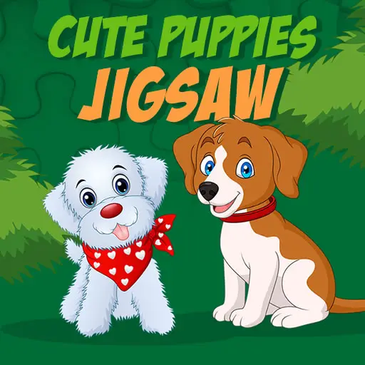 Cute Puppies Jigsaw - Free Online Puzzle Game for Kids and Adults