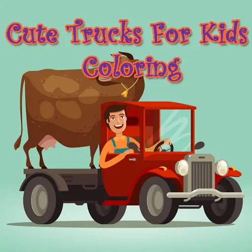 Cute Trucks For Kids Coloring - Jeu de coloriage gratuit en ligne