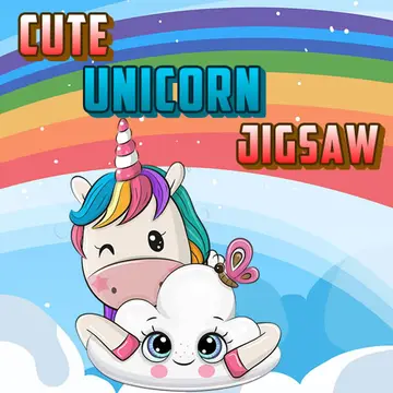 Cute Unicorn Jigsaw – Kostenloses Puzzlespiel online spielen