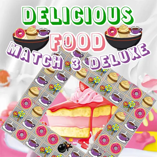 Delicious Food Match 3 Deluxe 無料で遊べるマッチ3ゲーム