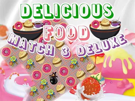 Delicious Food Match 3 Deluxe 無料で遊べるマッチ3ゲーム