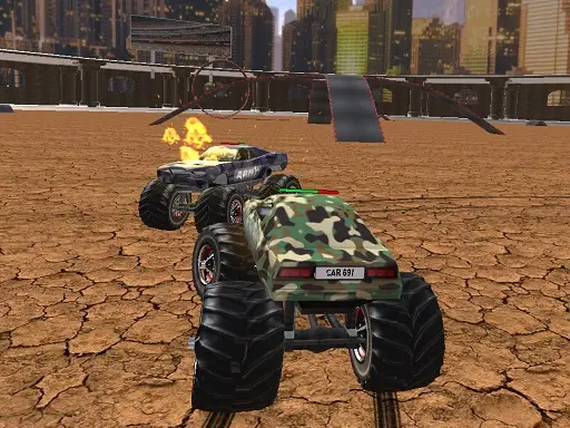 Demolition Monster Truck Army 2020 – Kostenloses Rennspiel online spielen
