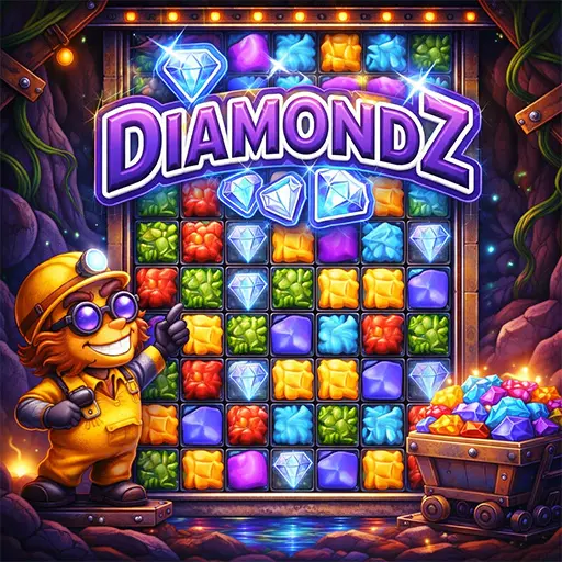 Diamondz Ücretsiz Oyna - Eşleştirme ve Madencilik Oyunu