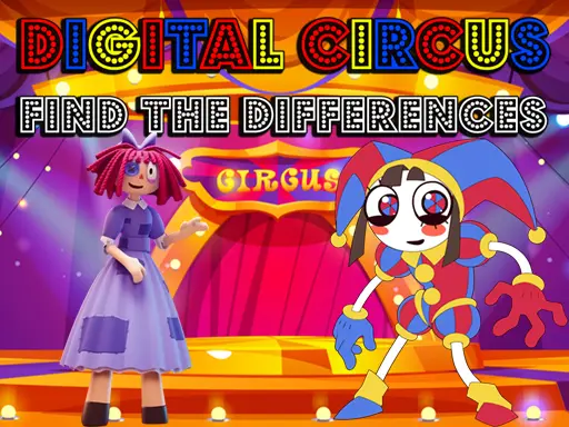 Digital Circus Find The Differences - Ücretsiz Bulmaca Oyunu Oyna