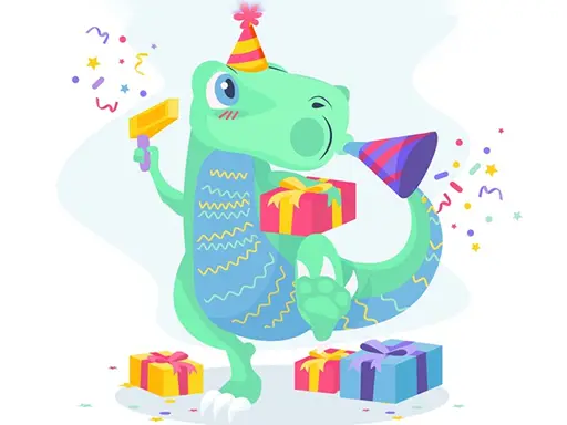 Dino Party Jigsaw - Juego de rompecabezas gratis para niños