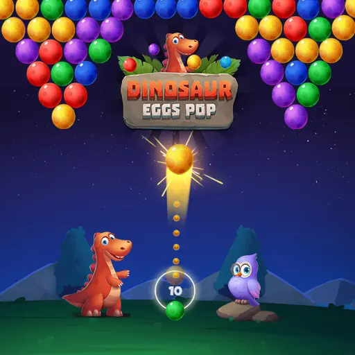 Dinosaur Eggs Pop - Free Bubble Shooter Game to Play Online