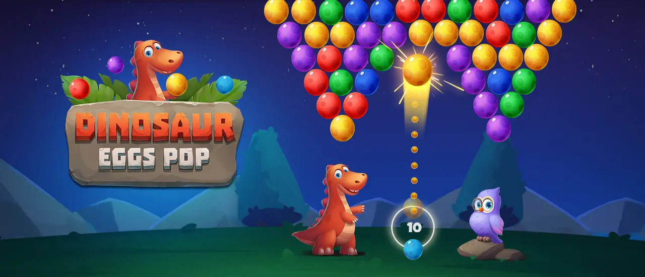 Dinosaur Eggs Pop - Free Bubble Shooter Game to Play Online