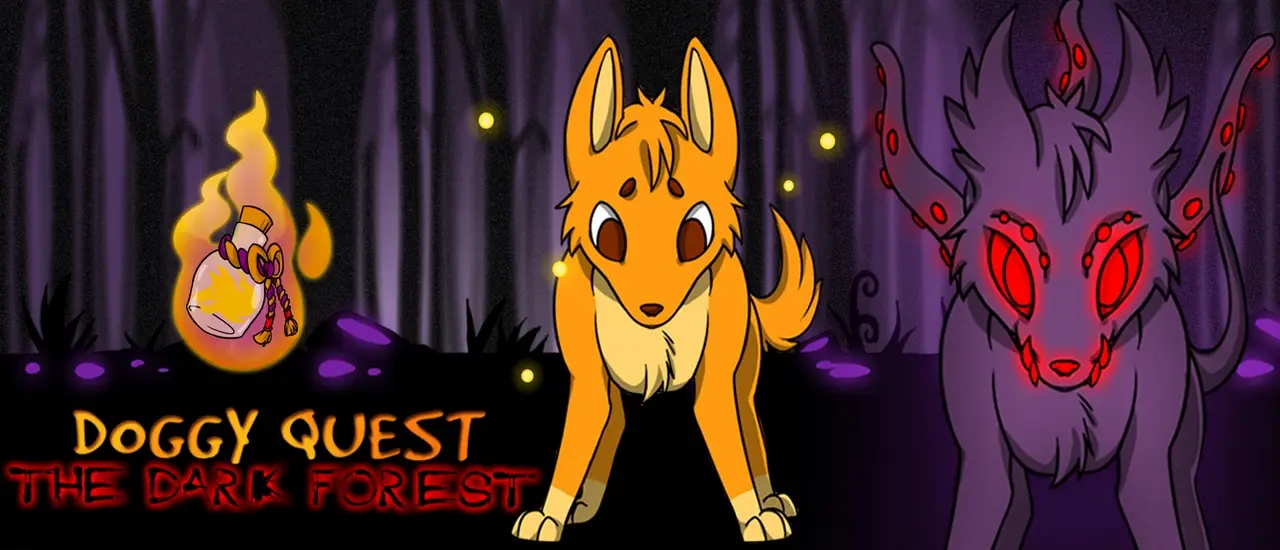 Doggy Quest The Dark Forest – Kostenloses Puzzle-Spiel online spielen
