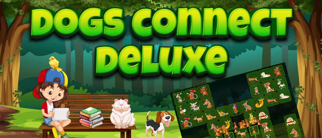 Dogs Connect Deluxe - Jogue Jogo de Quebra-Cabeça Online Grátis