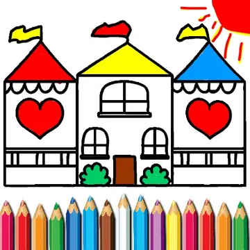 Doll House Coloring Book - Jeu de coloriage gratuit pour enfants