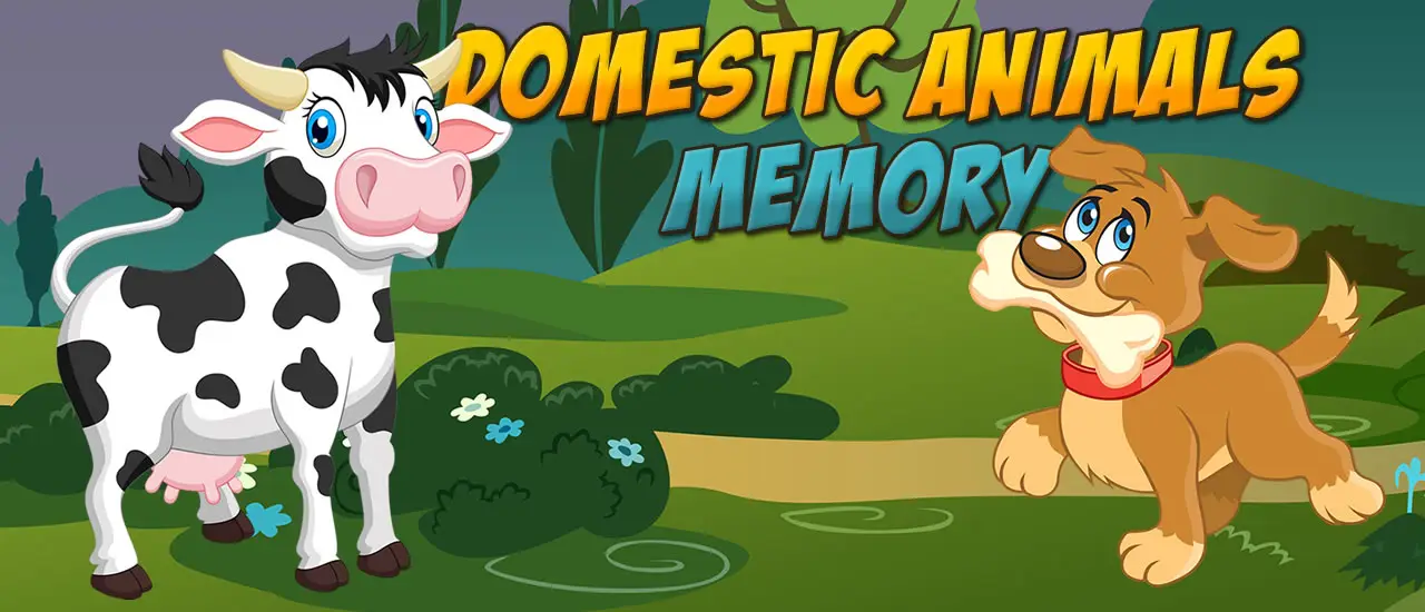 Domestic Animals Memory Oyna - Ücretsiz Hayvanlar ve Hafıza Oyunu