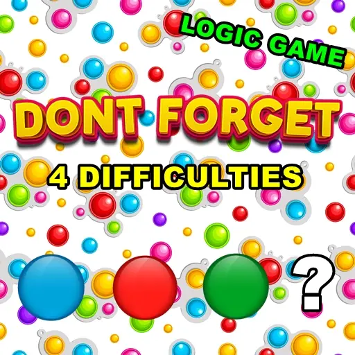 Dont Forget: Juego de Memoria y Lógica Gratis para Jugar en Línea