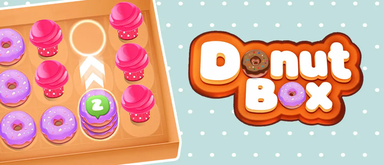 Donut Box - Jogo Casual de Empilhar e Combinar Doces Online Grátis