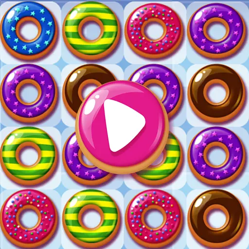 Donut Crash Saga - Jeu de Match 3 en ligne gratuit