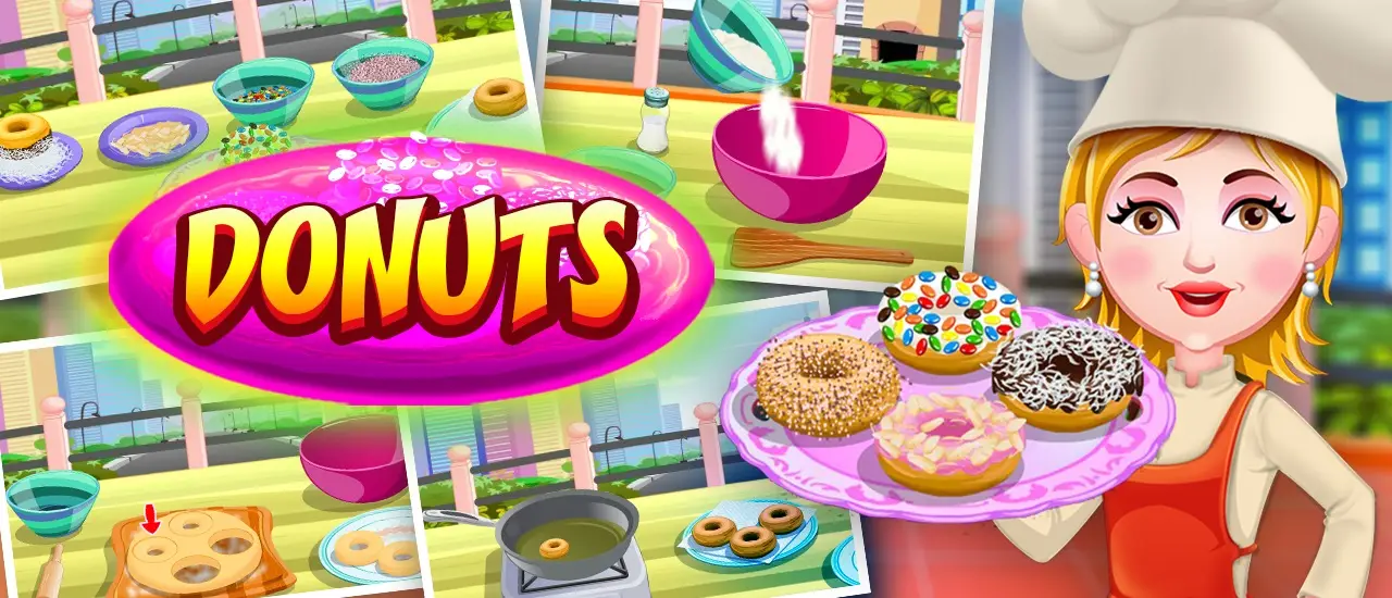 Donuts Cooking Game - Play & Make Delicious Donuts Online