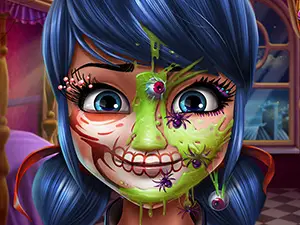 Dotted Girl Halloween Make-up Spiel – Kostenlos online spielen