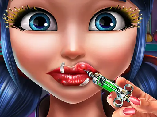 Dotted Girl Dudak Enjeksiyonu Oyna - Ücretsiz Çocuk Oyunları