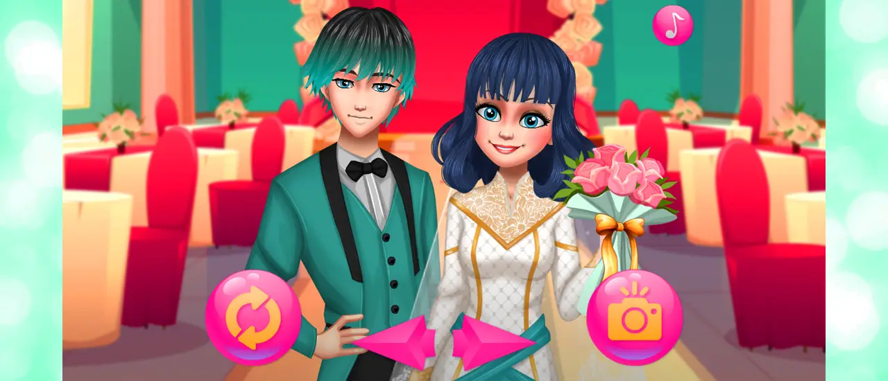 Dotted Girl Wedding - Juego de Vestir y Novias para Niñas