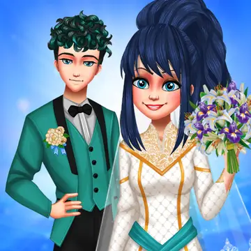 Dotted Girl Wedding - Juego de Vestir y Novias para Niñas