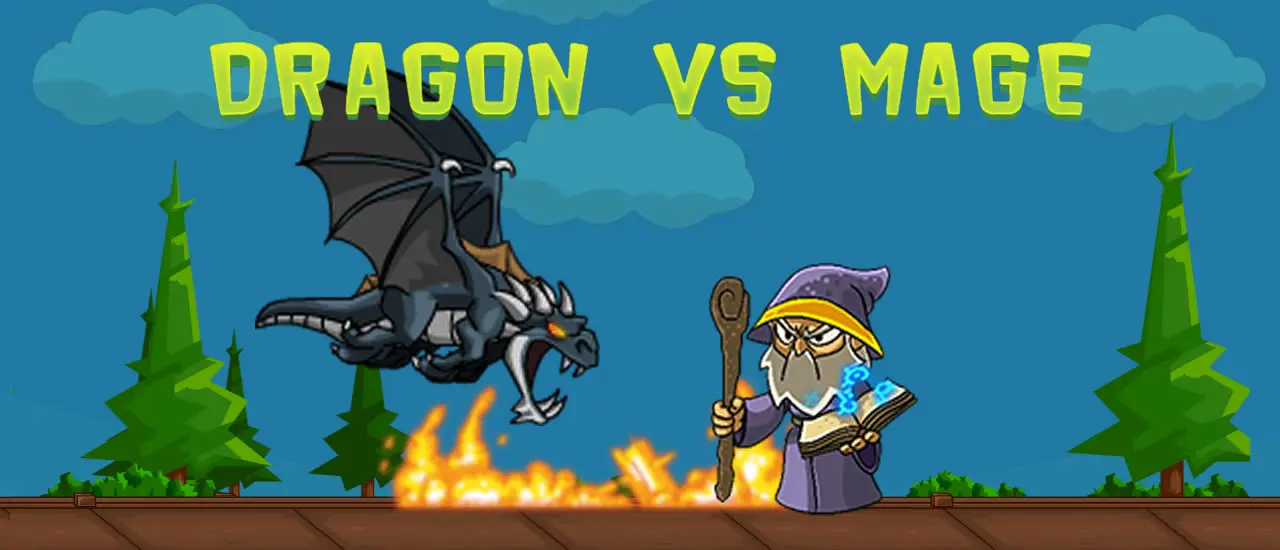 Dragon vs Mage – Kostenloses Online Action- und Laufspiel spielen