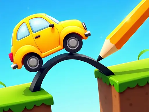 Draw Bridge Puzzle – Kostenloses Brückenbauen Spiel online spielen