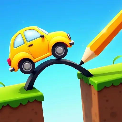 Draw Bridge Puzzle – Kostenloses Brückenbauen Spiel online spielen