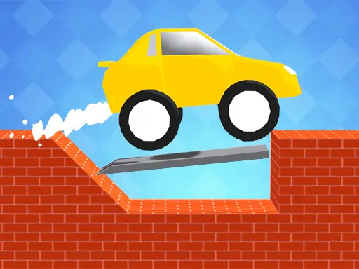 Draw Car Road - Jeu de Puzzle de Construction de Ponts en 3D Gratuit
